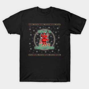 Have A Scary Christmas Pixel Devil! T-Shirt
